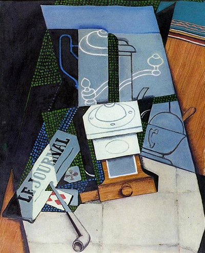 Newspaper with Coffee Mill Juan Gris